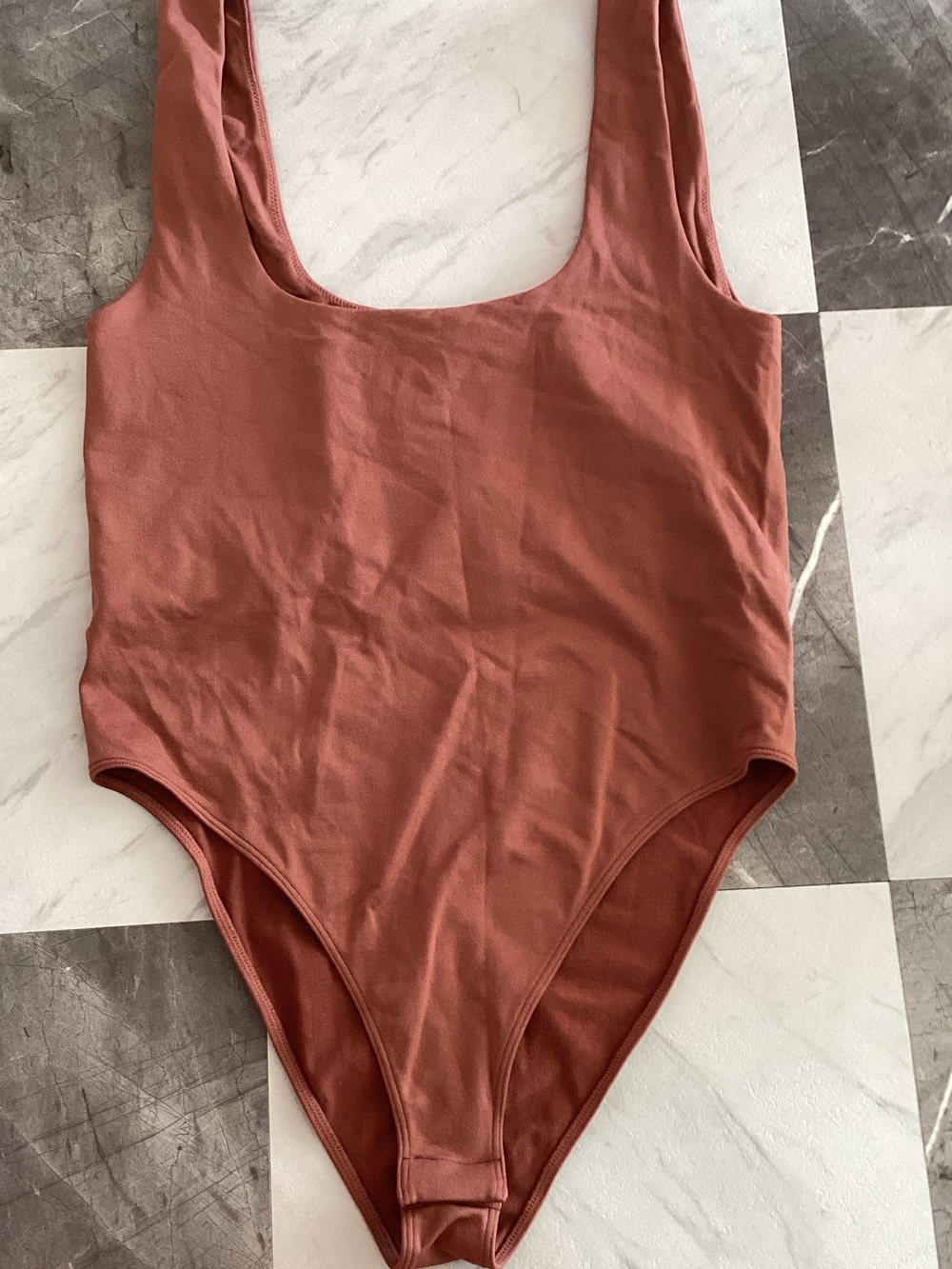 a new day Rust Scoop-Neck One-Piece Bodysuit